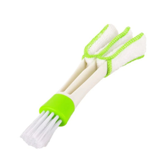 Car Wash Double Head Brushes, Limpeza de ventilação, Condicionador, Grelha, Espanador, Limpe, Auto Detalhamento Cleaner, Ferramentas de limpeza Interior do carro