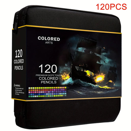 72/120/180/260 Color Lead Pencil Set - Vibrant Watercolor-Style Pencils, Erasable, Perfect for Artists & Beginners, Art Supplies