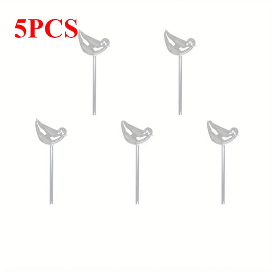 Paquete de 5 globos de autorriego con forma de pájaro, perfectos para riego automático de flores y herramientas de jardinería doméstica. Dispositivo de filtración de agua por goteo.