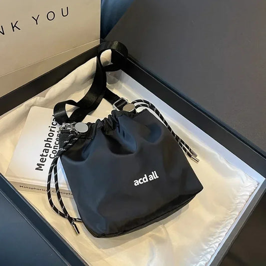 Bolsos cruzados de nailon Harajuku para hombre y mujer, tipo mensajero, para libros escolares, para niñas y jóvenes, de lona, tipo bandolera
