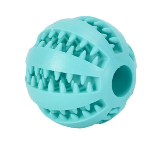 Bola de borracha para cães, limpeza dos dentes, Pet Training, interativo, produto para mastigar, cachorros, filhotes, presente, 3 tamanhos, 1pc