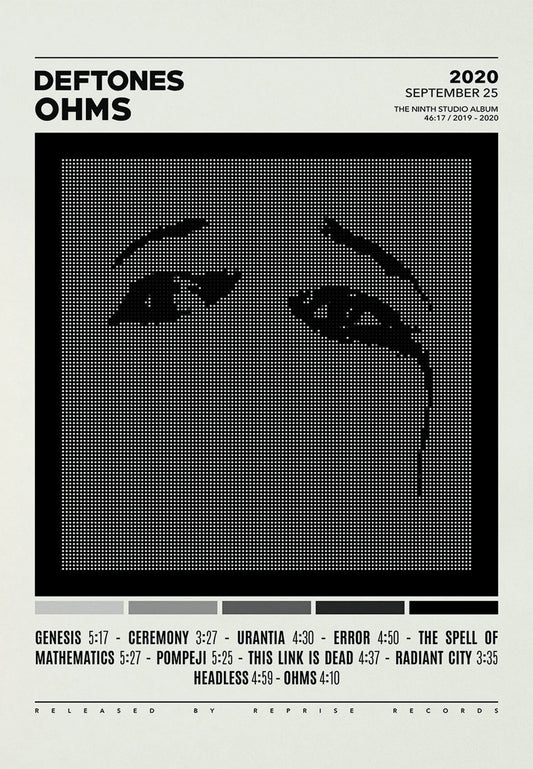 Deftones Band Poster Print Canvas Painting Around the Fur/Saturday Night Wrist Music Album Cover for Room Home Wall Art Decor
