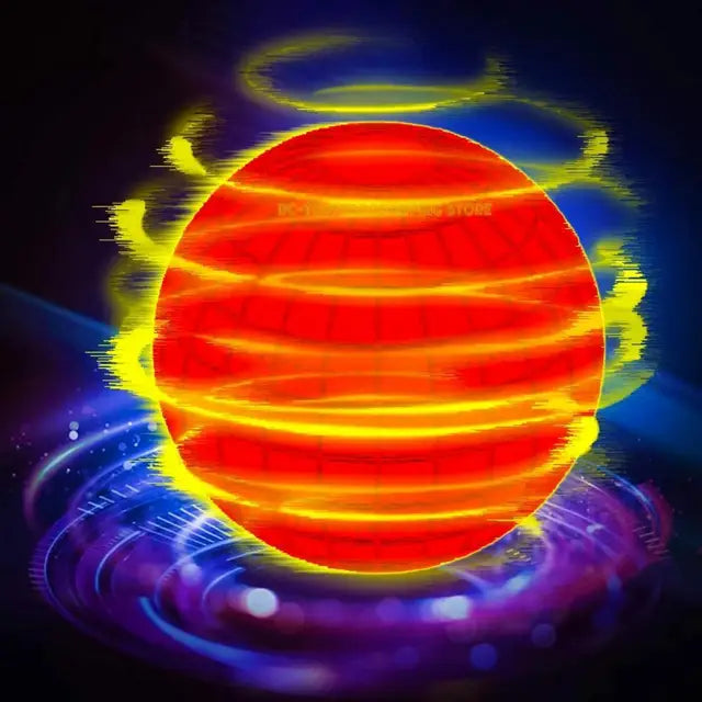 Bola voladora bumerán con luces LED, dron flotante, Flyorb, nuevo orbe, spinner volador, juguetes antiestrés, regalo familiar para niños
