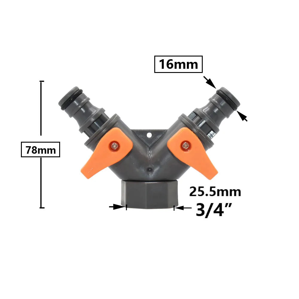 Conector rápido para manguera de jardín, acoplador de tubería de 1/2, 3/4 y 1 pulgada, conector de agua de parada, junta de reparación de 16/20/32 mm, accesorio para sistema de riego