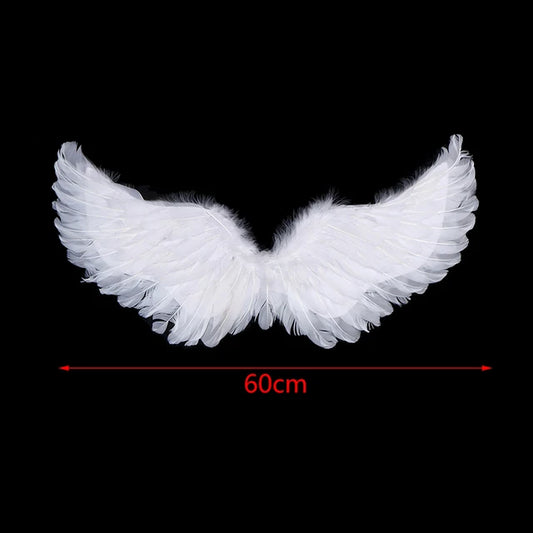 Engolir branco anjo pena asas halo varinhas mágicas cosplay tiras elásticas crianças adulto casamento dia das bruxas natal festa de aniversário