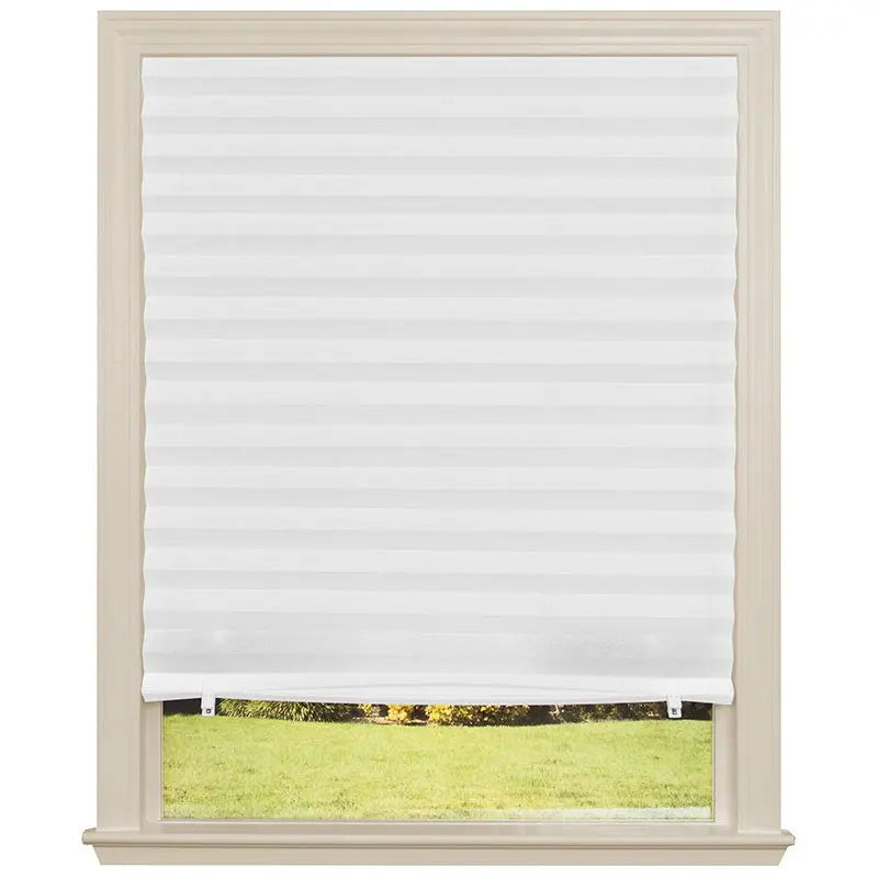 1Pc Shades Self-adhesive Half Windows Nonwoven Folding Curtain Bathroom Balcony Living Room Balcony Curtains Pleated Blinds