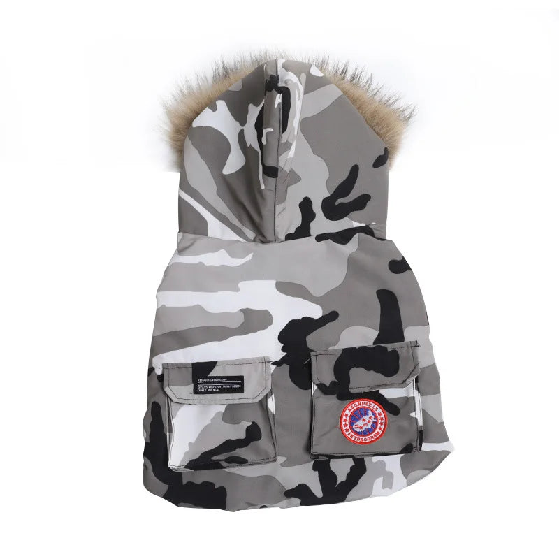 NONOR - Ropa de invierno para perros pequeños y medianos, abrigo grueso y cálido con capucha, chaleco para chihuahuas y yorkshire terrier