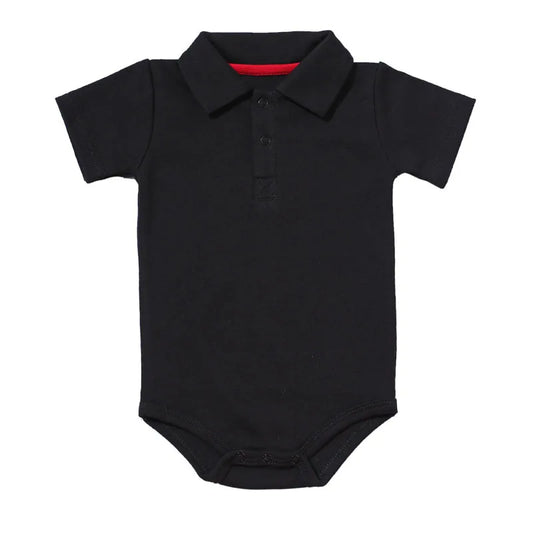Summer Baby Boy Girl Rompers Turn-down Collar Infant Newborn Cotton Clothes Jumpsuit For 0-2Y Toddlers Bebe Outfits