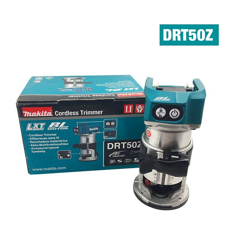 Makita DRT50 Original Cordless Trimmer Rechargeable Trimming Machine Brushless Slotting Tool Milling Woodwork Engraving Machine
