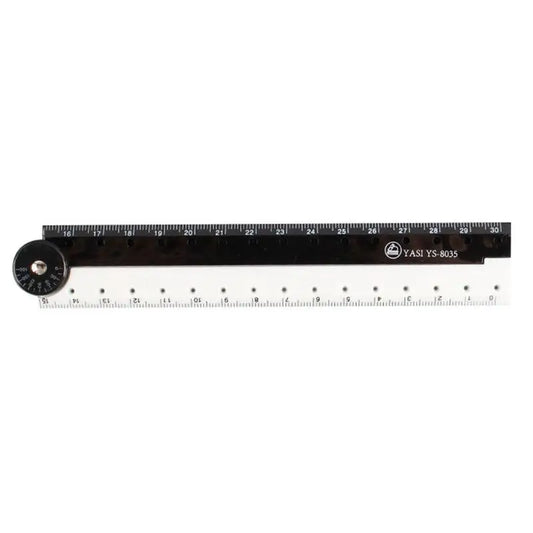 Folding Ruler Black And White Simple Graphic Primary Creative Birthday School Gift Stationery Drawing Student School Supply 1pcs