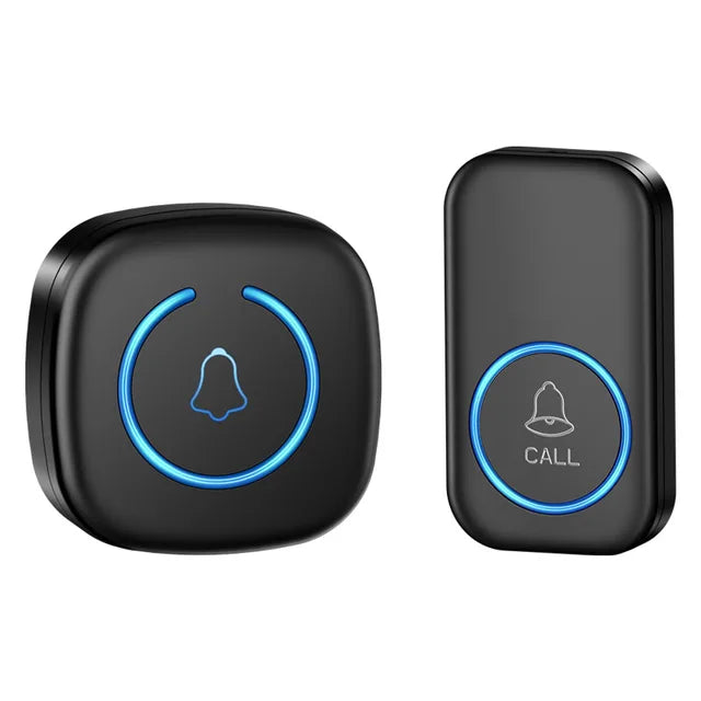 Timbre inalámbrico de bienvenida para casa inteligente, kit de timbre impermeable, timbre inteligente para casa, alcance de 60 canciones, enchufe estadounidense, enchufe europeo, IP44, alcance de 300 m
