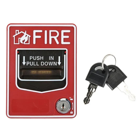 Manual Multiple Wire Fire Security System Alarm Button, Fire Pull Station, Call Point, 9-28VDC