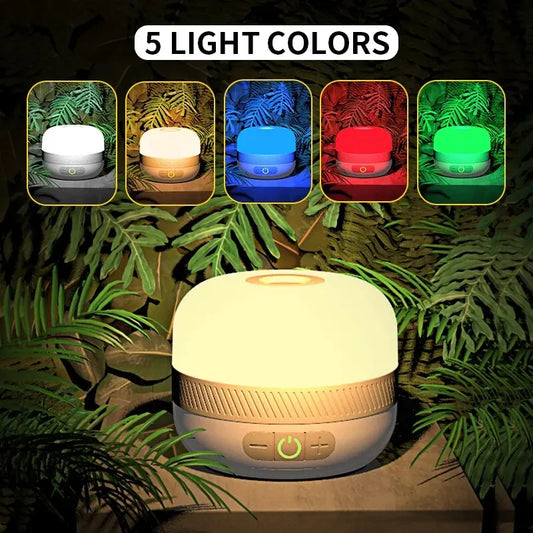 Luz de camping NATFIRE LV10, recargable por USB C, 230 horas de duración, 5 colores, para tienda de campaña al aire libre, lámpara de emergencia