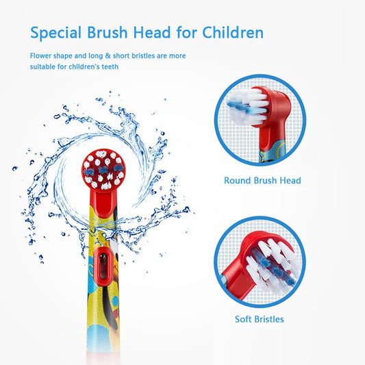 Oral B Electric Toothbrush for Kids Rotation Clean Teeth for Kids 3+ Soft Bristle for Child Waterproof Toothbrush