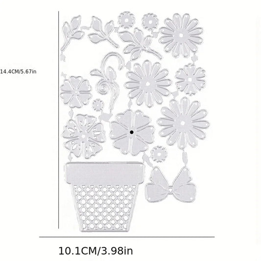 Floral metal cutting dies for DIY paper card embossing, scrapbooking, and album decoration