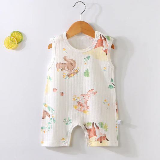 Ropa de gateo para bebés de algodón suave y ligero, para niños y niñas de 1 a 20 meses, pelele para el hogar, novedad de 2025