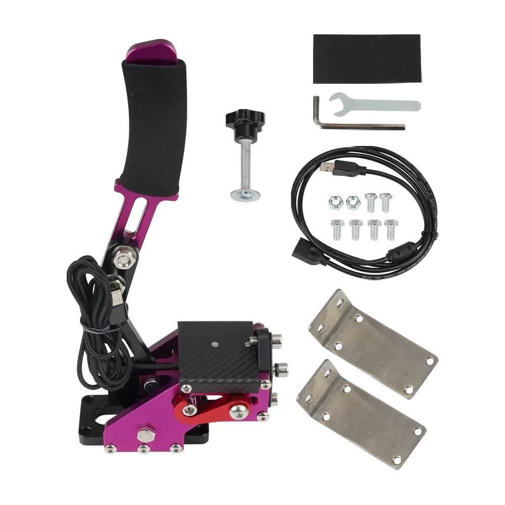 USB Handbrake SIM For G25/27/29 T300 T500 PC Racing Games Fanatecosw Dirt Rally Hand Brake System Red Black Blue HB-1009
