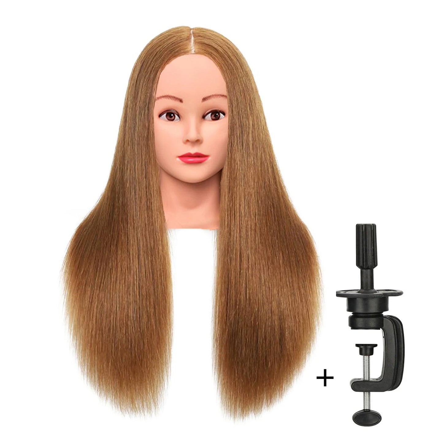 Cabeça de manequim cabeça de treinamento para trança cabeleireiro 100% fibra de alta temperatura manequim feminino cabeça de boneca de treinamento