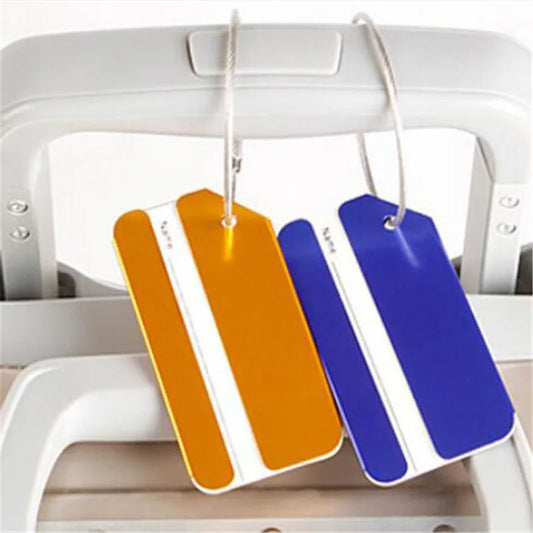Airplane shape Travel Accessories Creative Luggage Tag Baggage Name Tags Aluminium Alloy Luggage Tags Boarding Label Tag