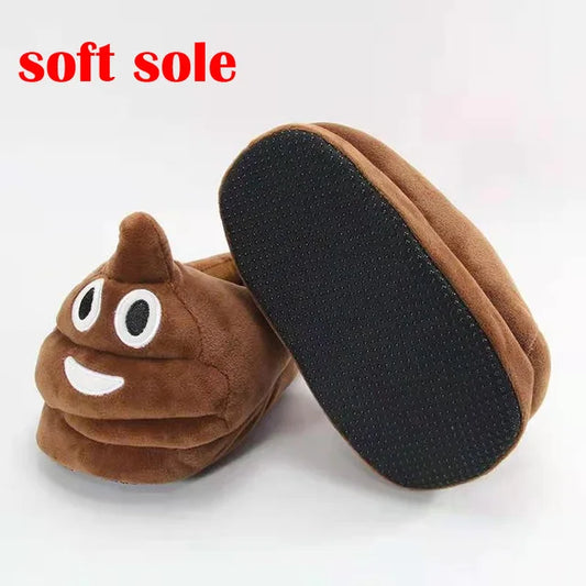 For Men and Women Prankish Cartoon Slipper Indoor Thickening Warm Plush Slippers Winter Shoes