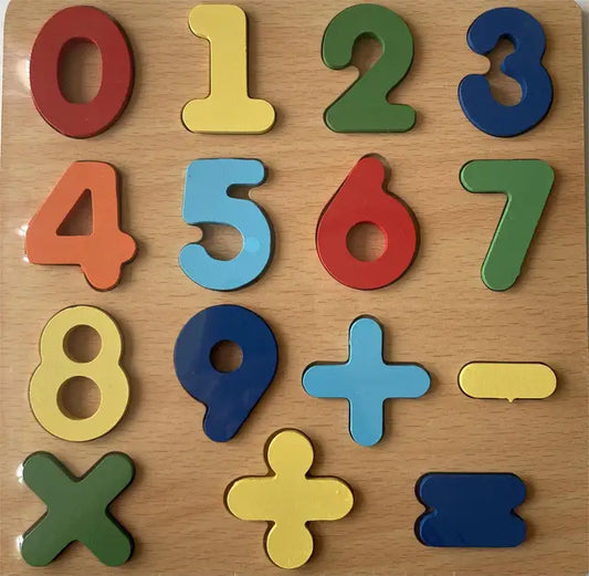 Colorful Alphabet Number Wooden Puzzles Toy for Kids Montessori Early Educational Baby Toys Smart Matching Game Toddler Gift