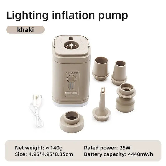 Bomba de ar elétrica portátil sem fio compressor de ar inflator/desinflator bombas para almofadas infláveis camas de ar barco anel de natação