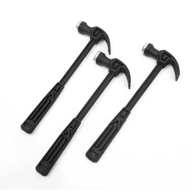Mini martillo de garra multifuncional para carpintería, perforador de clavos, pequeño martillo de Metal de hierro, herramienta manual de reparación de reloj, Escape de seguridad de emergencia