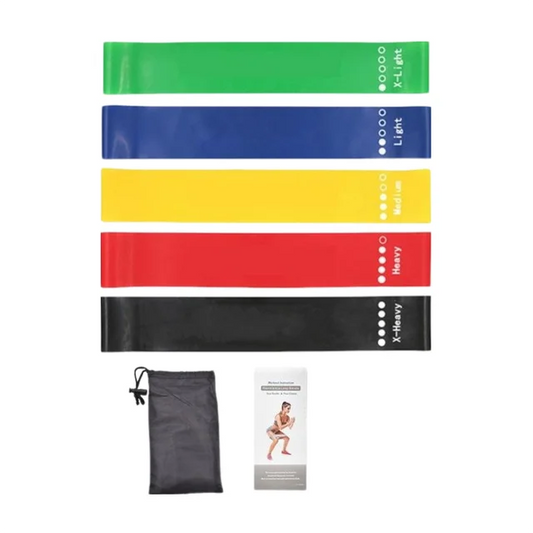7pcs TPE Resistance Bands Set Fitness Loop Rubber Strength Training Workout Expander Yoga Equipment Gym Elastic Portable Pilates