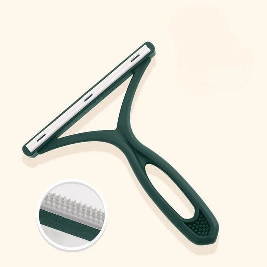 Cepillo depilatorio portátil de silicona para gatos y perros, peine de doble cara, rascador para sofá, ropa, accesorios de limpieza del hogar.