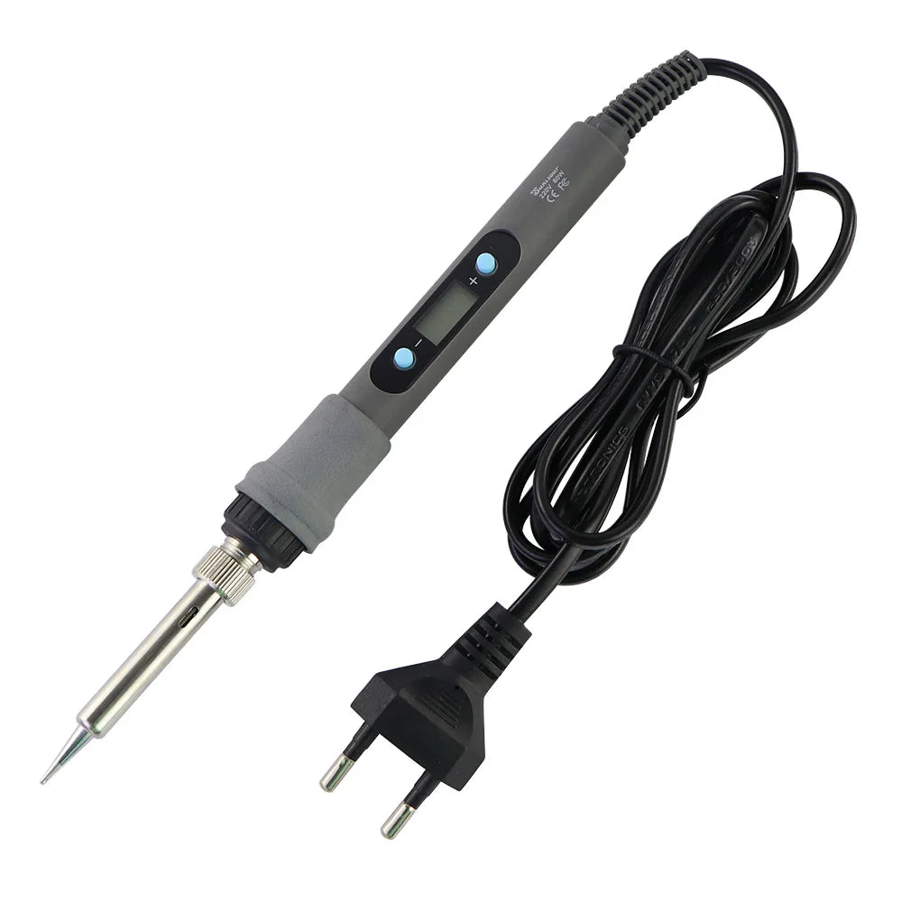 Soldador eléctrico de 60 W/80 W con temperatura ajustable y pantalla digital, herramientas de reparación de soldadura electrónica con puntas de estaño para soldar.