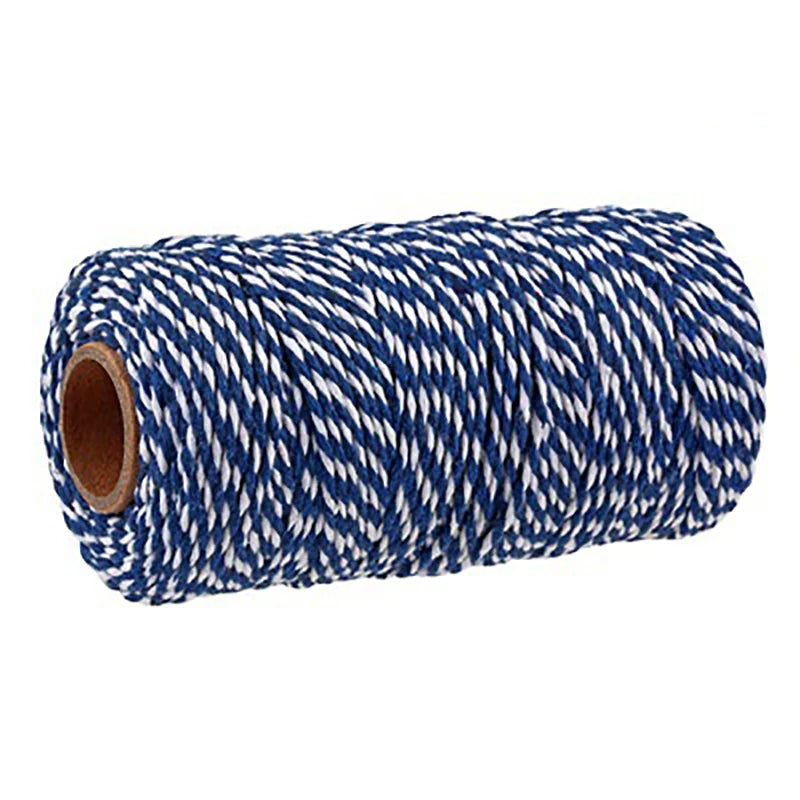2mm de espessura açougueiros corda, feita de algodão, torção, para carne, salsicha, salsicha, corda, para churrasco, a 100 metros