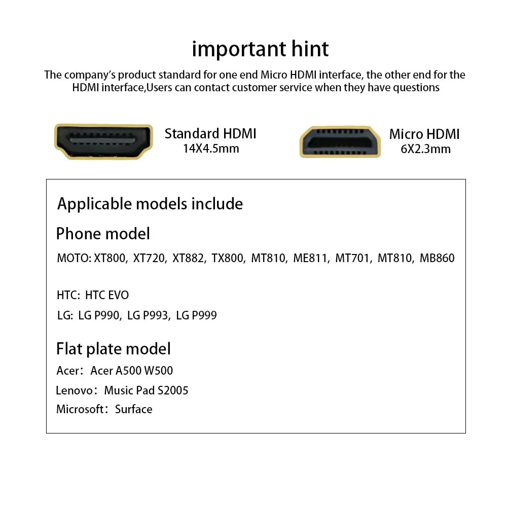 6 Inch Micro HDMI-compatible Cable Male To HD Female Adapter Convertor 15cm Micro-HDMI to HDMI-compatible Extension Cable
