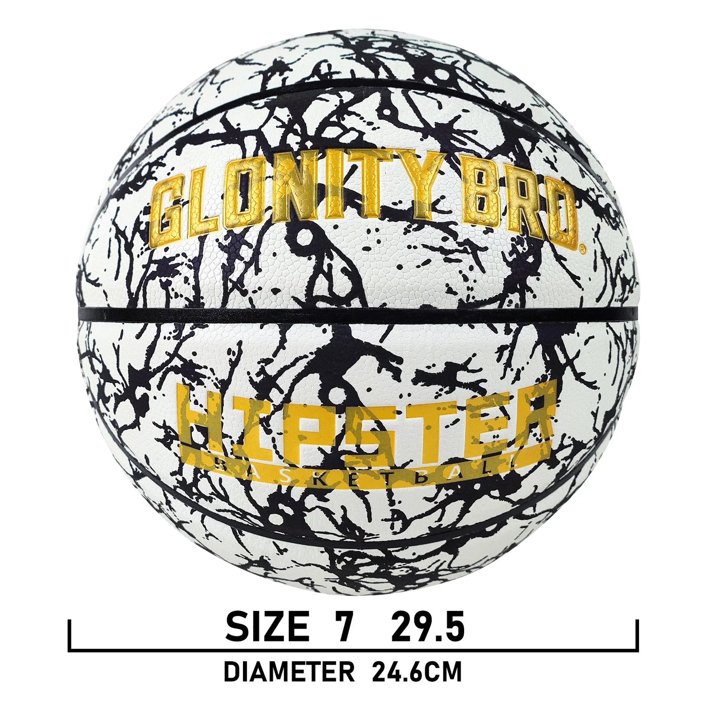 Glowing Basketball Leather Luminous Wear-Resistant Ball Size 5/6/7-27.5/28.5/29.5'' For Youth,In&Outdoor Basketball Night Game