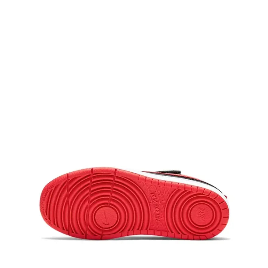 Tênis Nike Court Borough Series Low 2 Preto e Vermelho Estilo Infantil