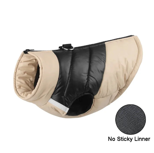 Padded Winter Warm Dog Clothes Waterproof Pet Vest Zipper Jacket For Small Medium Large Dogs Pug Chihuahua French Bulldog Coat