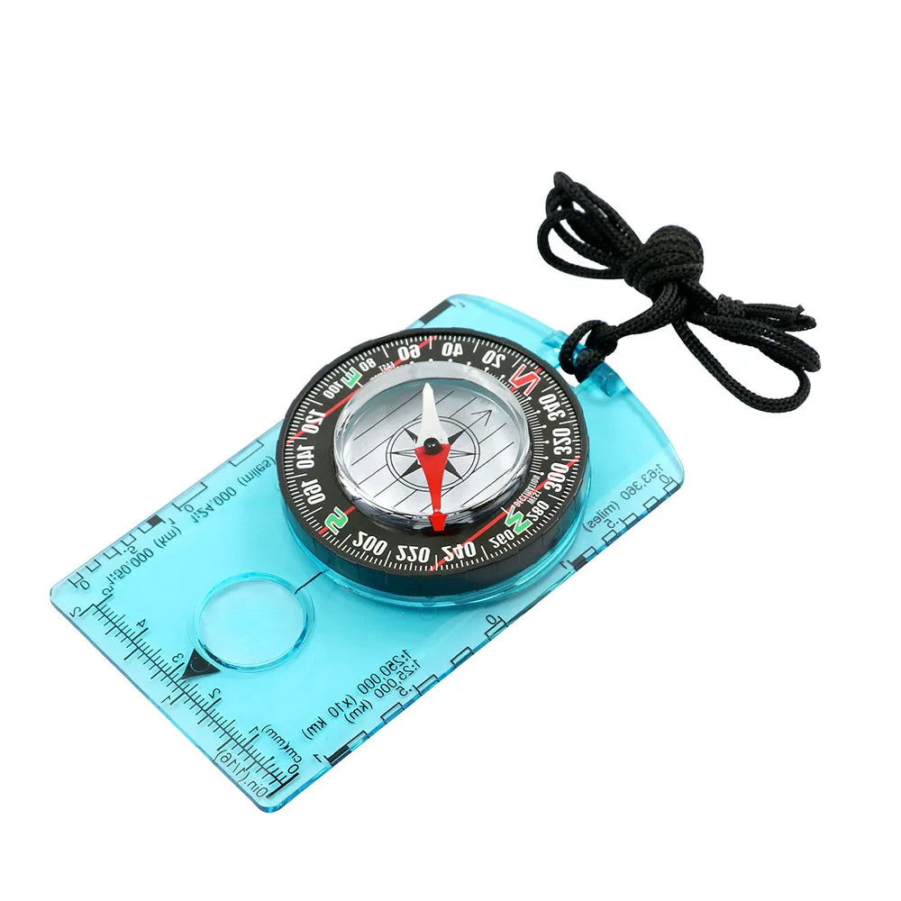 Brújula de orientación impermeable para lectura de mapas, brújula de placa base para actividades al aire libre, senderismo, caza, navegación, acampada, equipo de supervivencia.