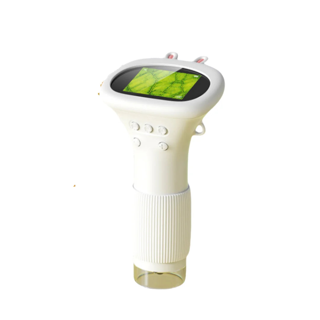 Microscopio digital portátil de bolsillo para niños, pantalla IPS de 2 pulgadas, 1000X, con 8 luces LED ajustables.