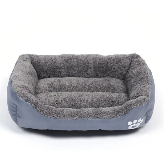 Soft Square Large Dog Sofa Elastic Dog House Cushion Winter Warm Medium Dog Bed Washable Cat Kennel House Accessories