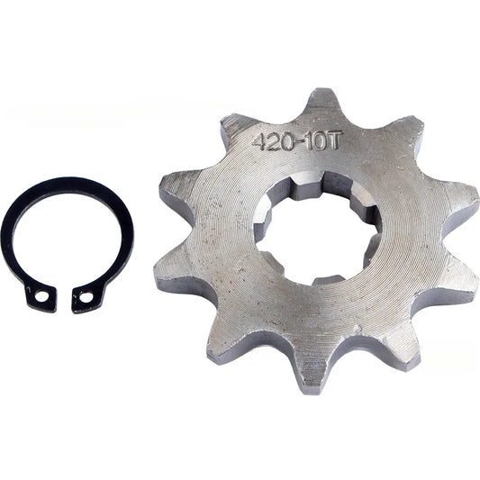 Roda dentada do motor dianteiro para Pit Dirt Bike, Acessórios de substituição, 420, 10, 12, 13, 14, 15, 16, 17, 18, 19 Dente, 17mm, 70cc, 110cc, 125cc