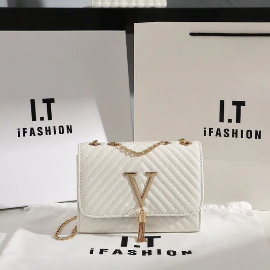 Women's Embroidered Crossbody Bag, Thread Luxury Handbag, Shoulder Bag, Brand Sequined Tassel Clutch, Small Bag and Purse for Party