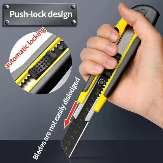 Large Art Knife Stainless Steel Paper Cutter Multi Purpose Plastic Handle Durable Stationery Supplies for Diy Craft Wallpaper