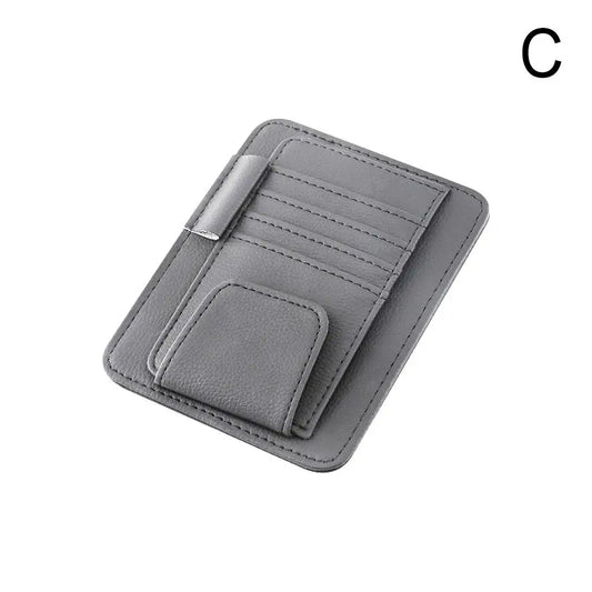 Visor Storage Multi-Pocket Car Sun Visor Document Storage Multi-functional Pen Card Glasses Clip Holder Organizer Interior Acces