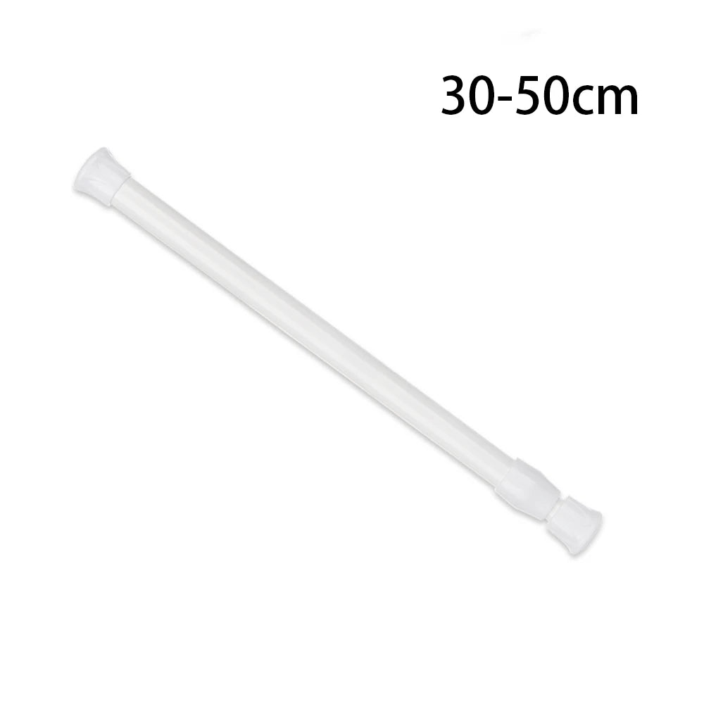 30-110CM Multi Purpose Spring Loaded Extendable Telescopic Curtain Pole Tension Rail Net Voile Pole Net Rods Curtain Telescopic