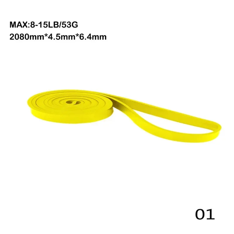 Fitness Rubber Resistance Bands 208cm Multi Specification Yoga Elastic Bands For Strength Training Equipment Sports Accessories