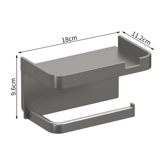Toilet Paper Holder Plastic Storage Rack Kitchen Towel Placement of Seasoning Bottles Bathroom Wall Roll of Paper Phone Storage