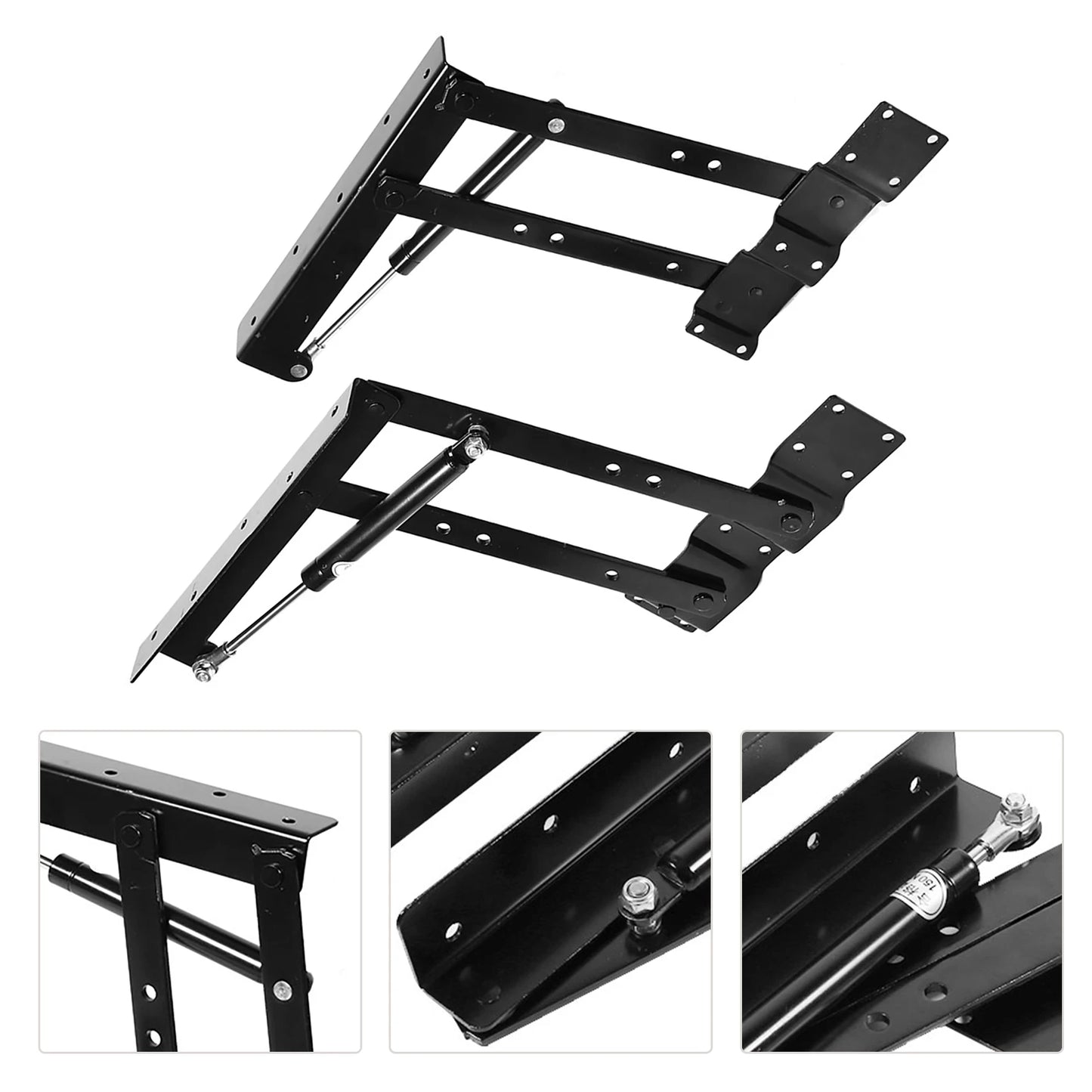Mecanismo de bisagra hidráulica, Hardware de elevación superior, 2x práctico mecanismo de mesa de centro, Hardware, marco de elevación superior, muebles
