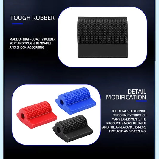 1pc Motorcycle Shift Gear Lever Anti-skid Pedal Rubber Cover Shoe Protector Foot Peg Toe Gel Motorcycle Rain Boots Accessories