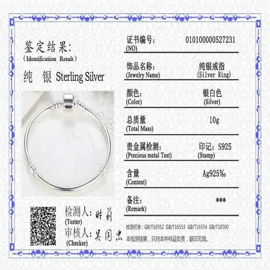 925 Pulseira de Prata Esterlina para As Mulheres, Marca Famosa, Original Certified, DIY Encantos, Beads, Snake Link Chain, Clássico Jóias de Pulso