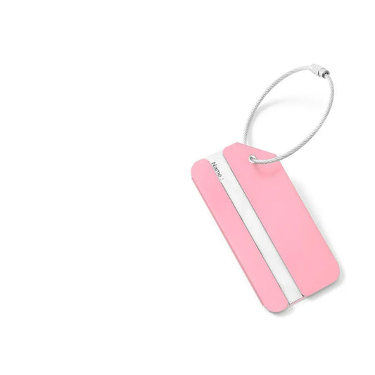 1PC Aluminum Metal Travel Accessories Luggage Baggage Suitcase Backpack Bags Address Tags Name Label Holder for Women Men
