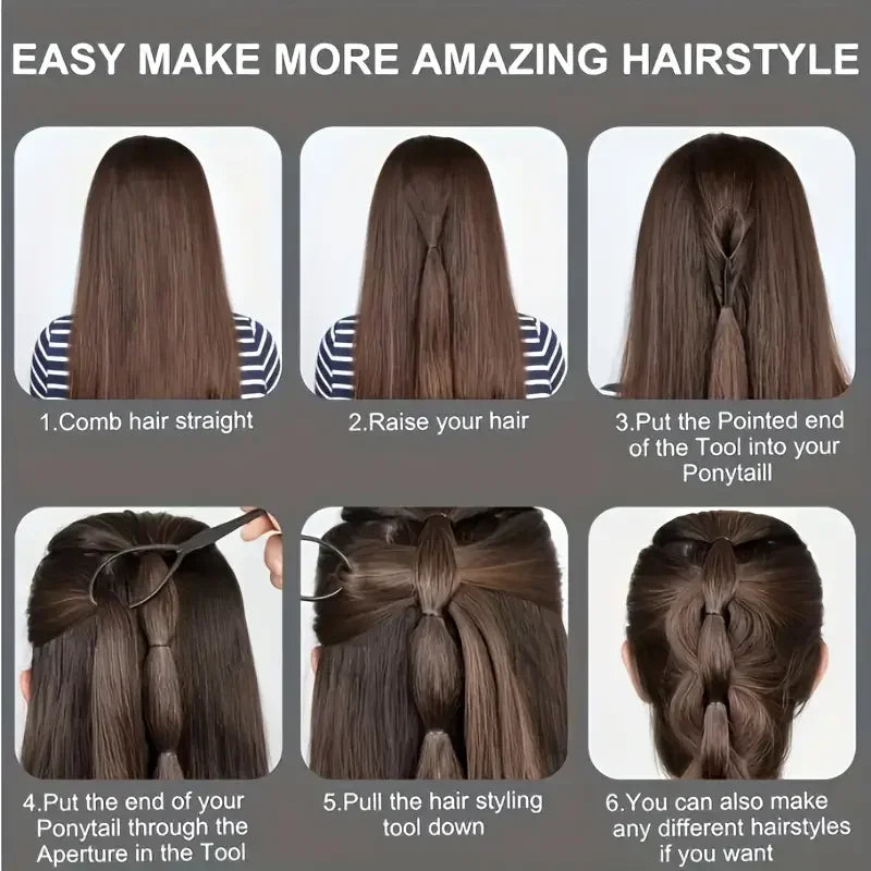 6 pçs/set conjunto escova de cabelo cabeleireiro spray garrafa trança laço rato cauda pente provocando cabelo brsuh borda controle escova de cabelo